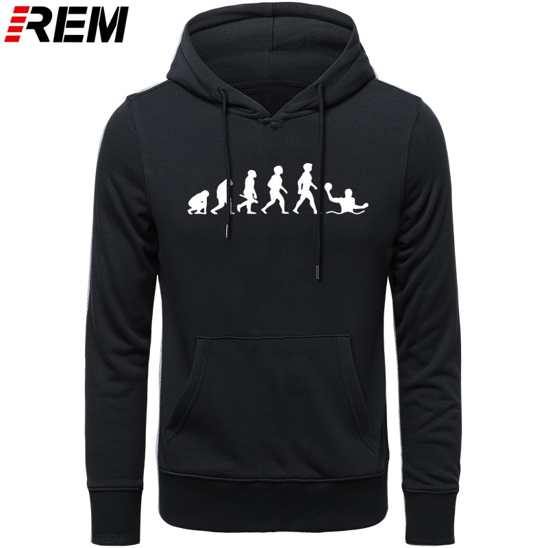 REM Hoodies Evolution Waterpolo Ball Player Men Fashion long Sleeve O-neck Cotton Funny Cool Male Tops Hoodies, Sweatshirts