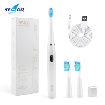 Electric Toothbrush Rechargeable for Adult with Timer Care Your Teeth Like Dentist USB Charging Teeth Whitening with 4 Modes 551
