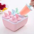 Lolly Mould Tray Pan Kitchen 6 Cell Frozen Ice Cube Molds Popsicle Maker DIY Ice Cream Tools Cooking Tools