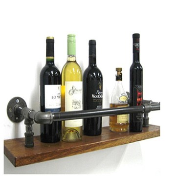 Loft wall shelf solid wood creative wall hanging shelf layer shelf retro creative plumbing furniture