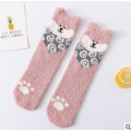 New Girl Boy Christmas Crew Socks 2021 Fashion Autumn Winter Adults Cartoon Dog Warm Comfortable Fluffy Hosiery