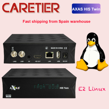 Axas His Twin DVB-S2/S HD Satellite TV Receiver WiFi + Linux E2 Open ATV images TV Box