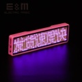 4 Letters Bluetooth LED Screen Neon Sign Micro USB Displayfor Badge Business Card Worker Plate Badge Scroll Font 11*44