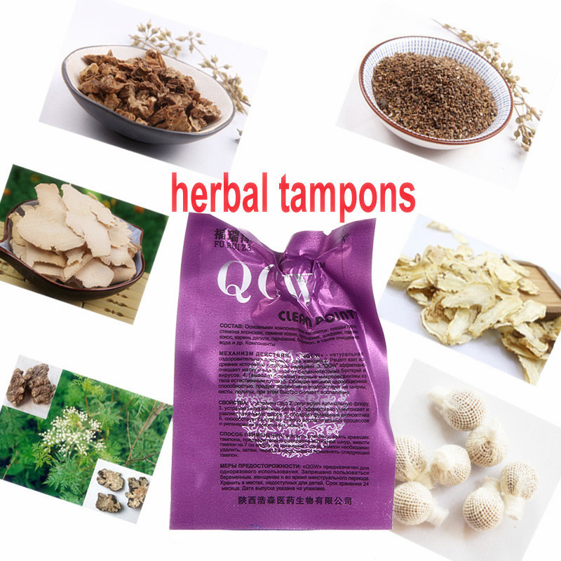 24pcs/lot tampon vaginal medicine swabs discharge toxins feminine gynecological cure care beautiful life swab tampons yoni pearl