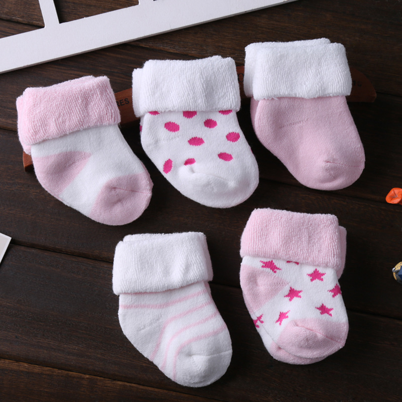 Newest 5Pcs/Lot Baby socks Soft Cotton Baby Girls Boys Socks Pure Baby Accessories Kids Socks
