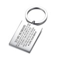 Vnox Stainless Steel Mens Key Chain Custom Engraving MY MAN I WANT All of my lasts to be WITH YOU Promise Love Gifts for Husband