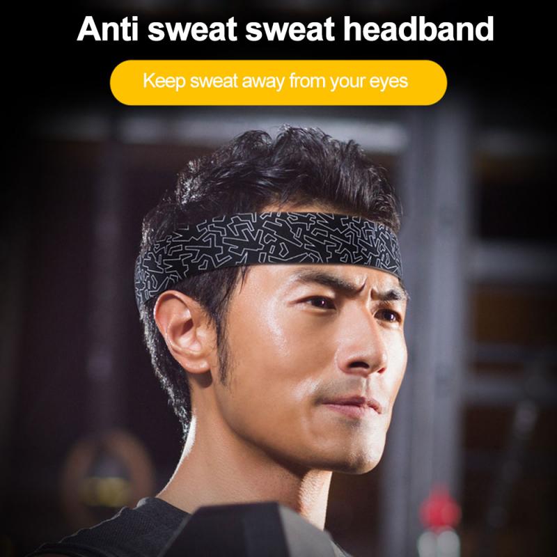 Sweatband Sports Gym Headband Anti-Slip Unisex Breathable Basketball Fitness Yoga Volleyball Cycling Hair Band Fitness Equipment