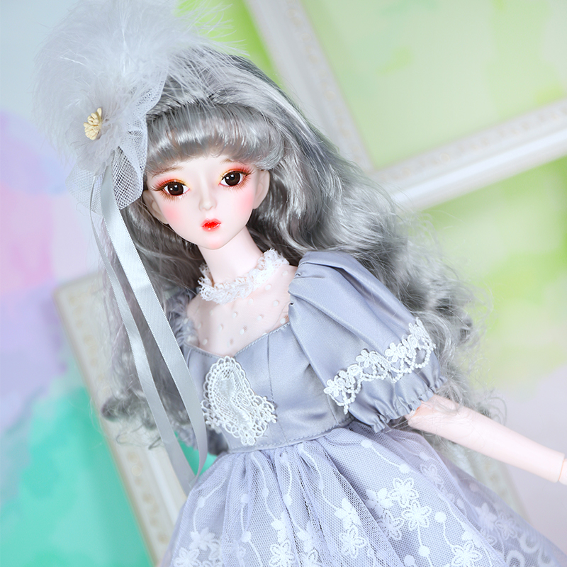 DBS 1/3 bjd 62cm joint body doll dress shoes headdress dream fairy SD