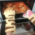 3D Cat Paws Oven Mitts Cartoon Animal Long Sleeves Microwave Heat Resistant Non-slip Gloves Cotton Baking Insulation Gloves 1PC