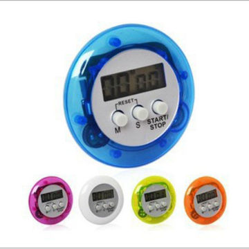 Round Shape Digital Magnetic LCD Stopwatch Timer Kitchen Racing Alarm Clock Cn