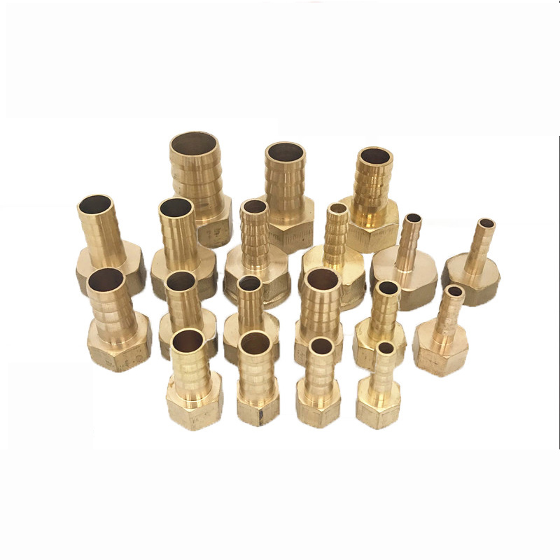 6/8/10/12/14/16mm Hose Barb Tail 1/8" 1/4" 1/2" 3/8" 3/4" BSP Female Connector Brass Barb Pipe Fitting Pagoda Water Tube Fitting