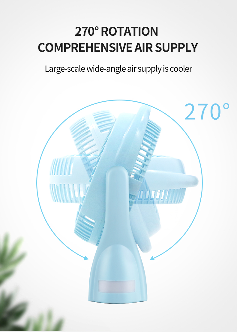 8 inch Rechargeable Desktop Fan with Emergency Light-7605-detail-5