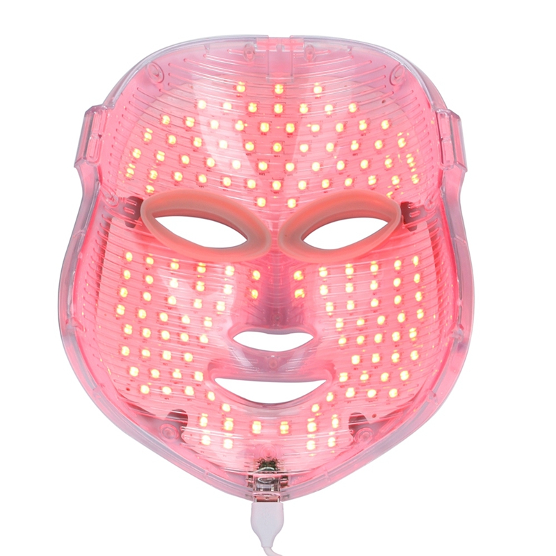 Beauty Star Rechargeable 7 Color LED Facial Mask Photon Microcurrent Anti Wrinkle Acne Removal Face Skin Lifting SPA LED Mask