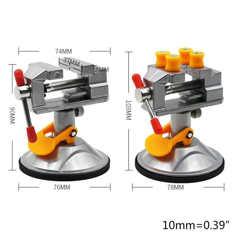 Adjustable Fixed Electric Small Table Bench Vise 360 ° Rotatable Grinder Rotary