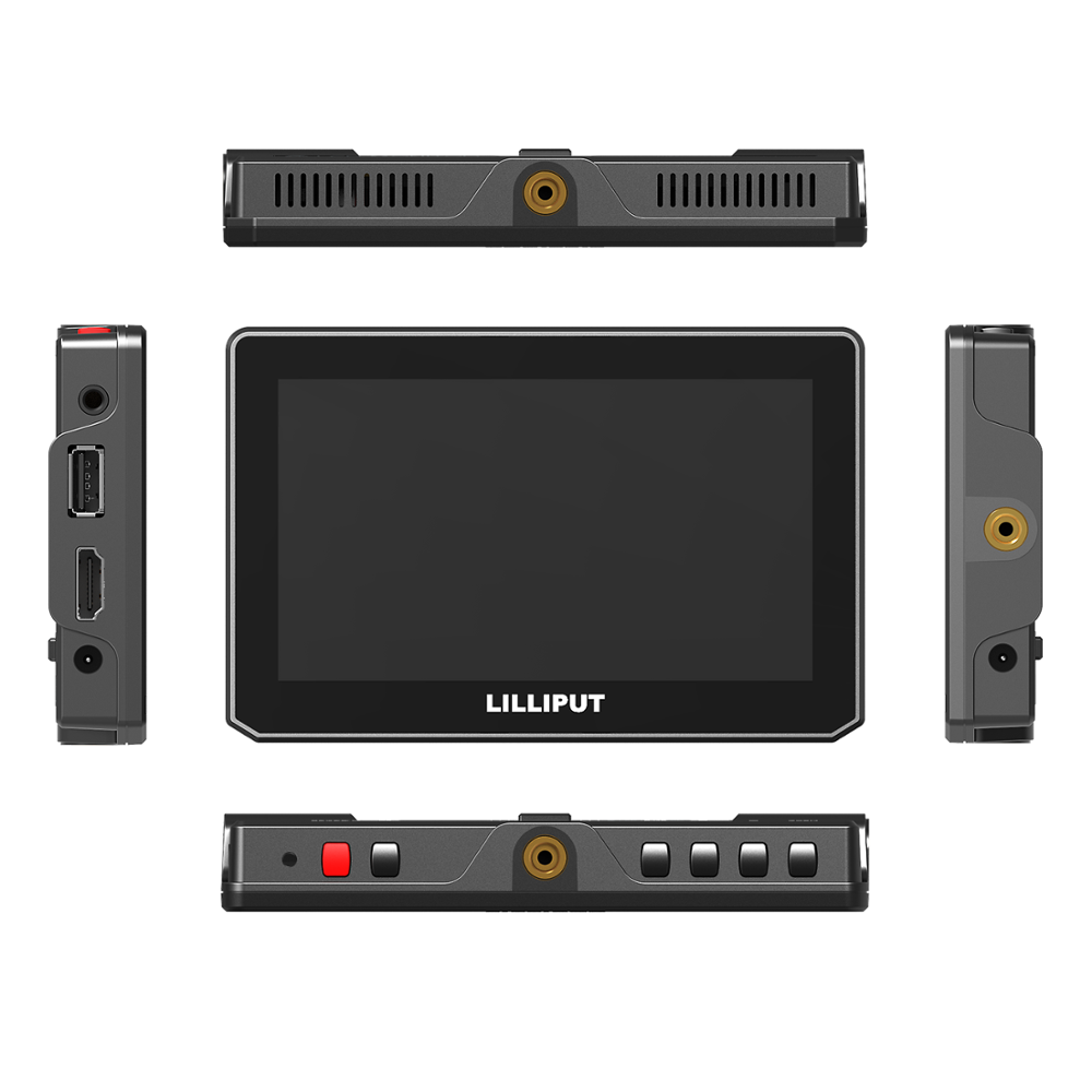 LILLIPUT T5 New 5 Inch Camera DSLR Field Monitor Waveform 3D LUT HDR Touch Screen IPS FHD HDMI 2.0 4K 60Hz for Camera Video