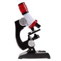 Microscope Kit Science Lab LED 100-1200X Biological Microscope Home School Educational Toys for Kids Optical Instruments