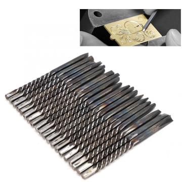 20Pcs/Set Professional Jewelry Anvil Chisel Tools Quality Wear Resistant Jewelry Processing Making Carving Tools for Jeweler i