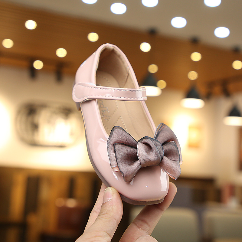 COMFY KIDS Spring Fashion Artificial leather Girls Shoes Cute Bow girls baby shoes Size 21-36 little girls princess shoes