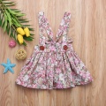 Kids Skirts For Girls Spring Floral Girls Toddler Baby Girls Floral Party Princess Bib Strap Skirt Outfits
