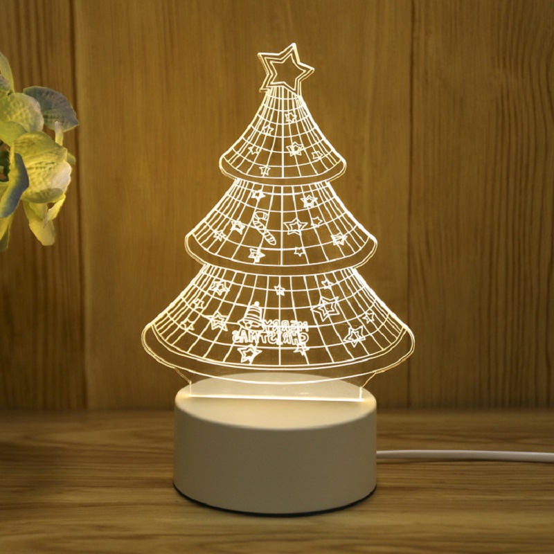 3D LED Lamp For Kid Child Bedroom Decor Acrylic LED Night Light Christmas Accessories 3D Illusion Table Lamp For Home Decorative