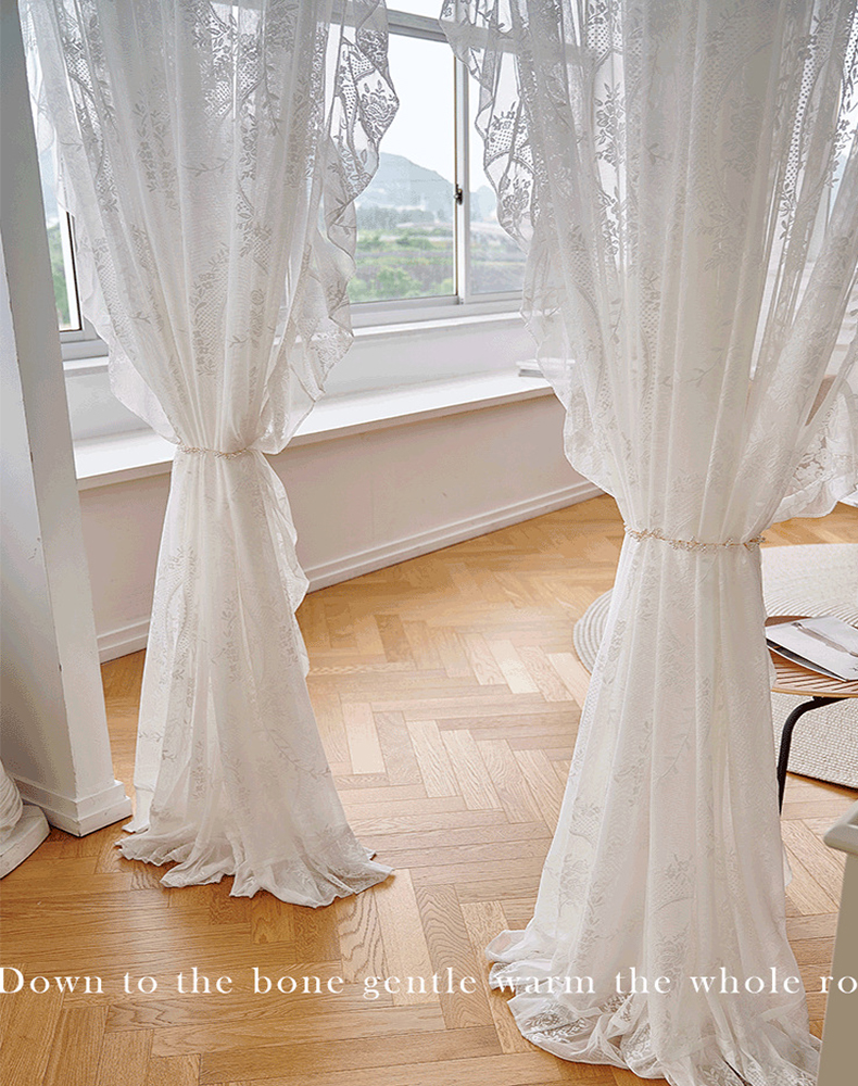 Home Textile Rococo Embroidery Curtain Sheer
