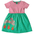 Girls Summer Dresses 2020 New Europen And American Children Knee-Length Animals Printed Party Dress For Baby Girl Clothing Dress