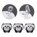 Cute Panda Nipple Dummy Pacifier Baby Food Grade PP Silicone Soother Toddler Orthodontic Nipples with Ring Teether Baby Pacifier
