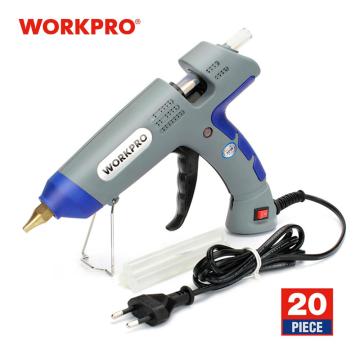 WORKPRO 30W Glue Gun DIY Tools High Temp Hot Melt Glue Gun with 20pcs Premium Glue Sticks for Crafts Use Christmas Decoration