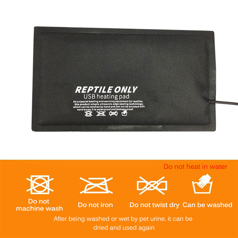 4W/7W/9W Pet Heating Pad Reptile Electric Blanket Warm Adjustable Temperature Controller Incubator Mat Tools USB Power Supply