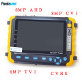 IV8W CCTV tester monitor for 8MP AHD TVI CVI CVBS camera testing RS485 PTZ control VGA HDMI input UTP Cable testing