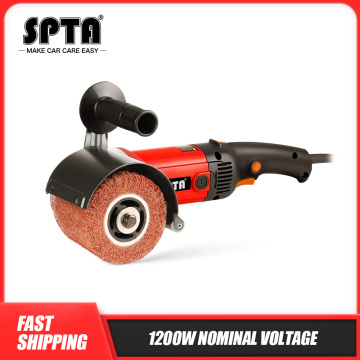 SPTA 220V 1200W Burnishing Machine Car Polisher Electric Sander Grinder Stainless Steel Sanding Polisher Metal Drawing Machine