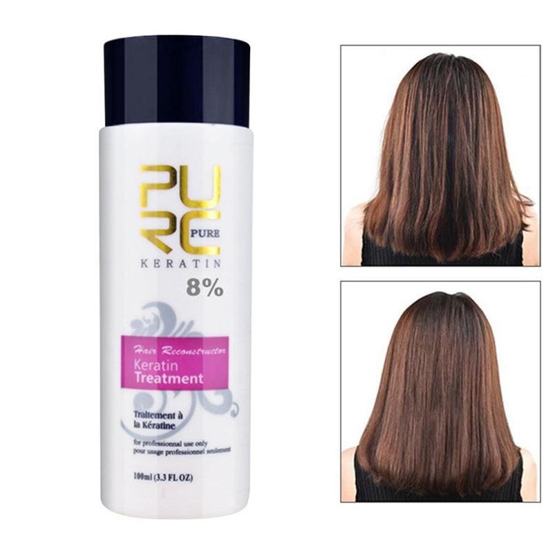 Purc 8% Formalin Keratin Hair Treatment And Purifying Shampoo Hair Care Products Set Brazilian Keratin Hair Treatment Shampoo