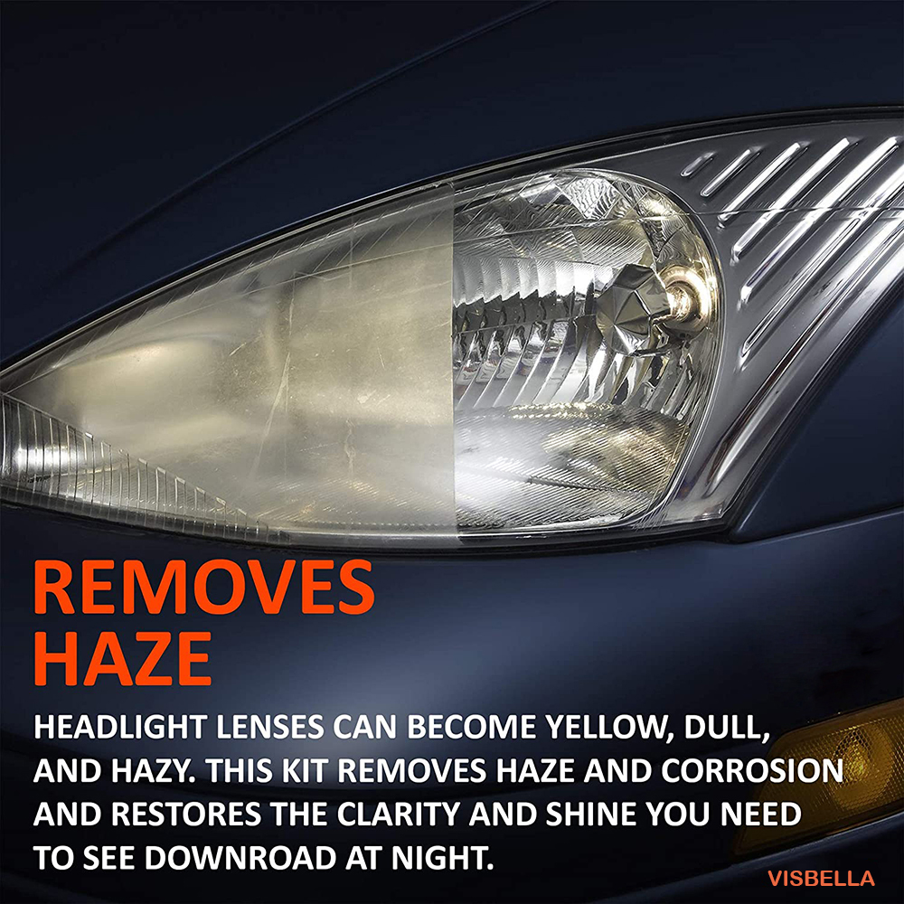 Car Light Restoration Polishing Kit Headlight Polisher Chemical Restorer Polish For Headlights Washer Headlamps Wax For Auto