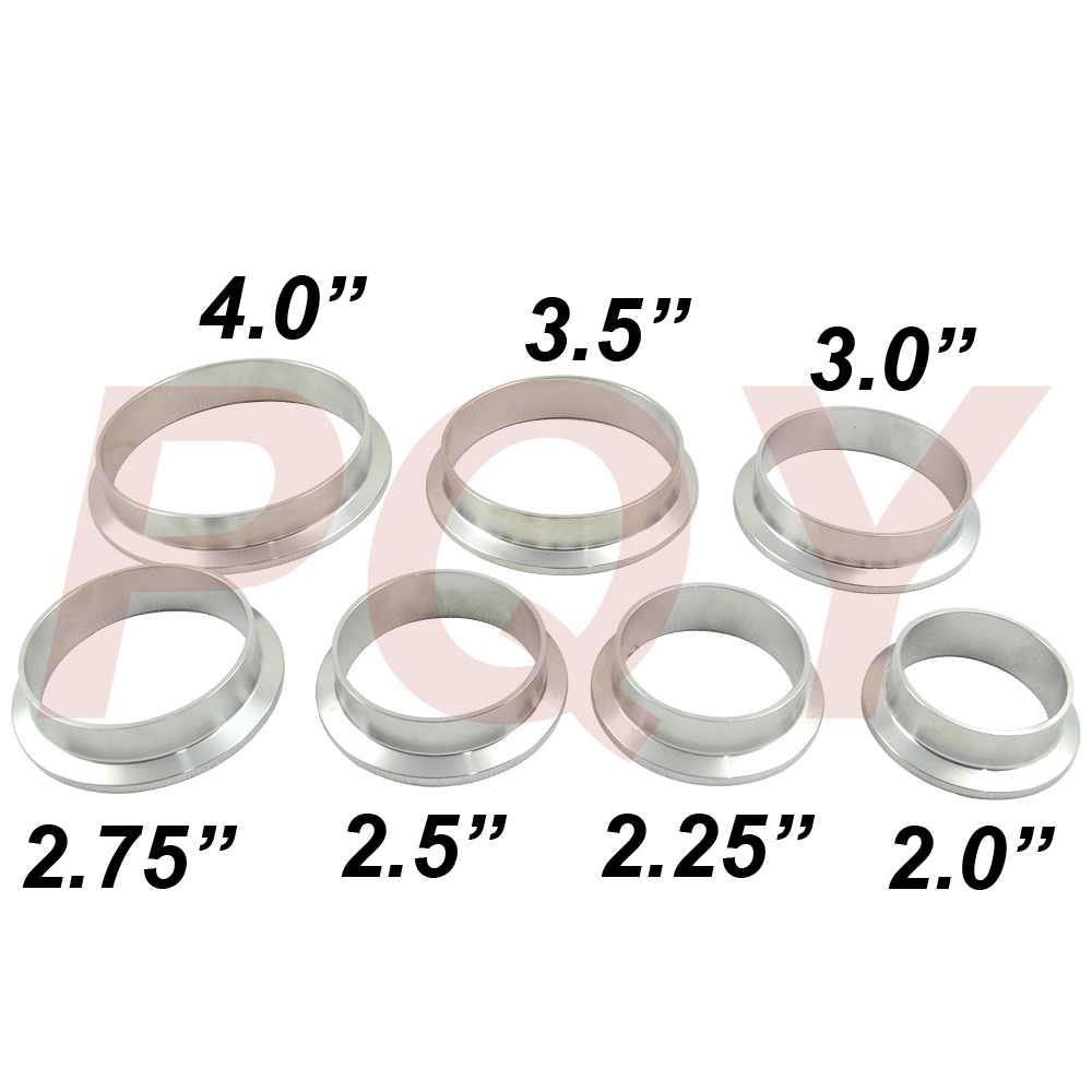 VR - 2.25" V Band clamp flange Kit (Stainless Steel 304 Clamp+SUS304 Flange) For turbo exhaust downpipe VR-VCN225+VFN225