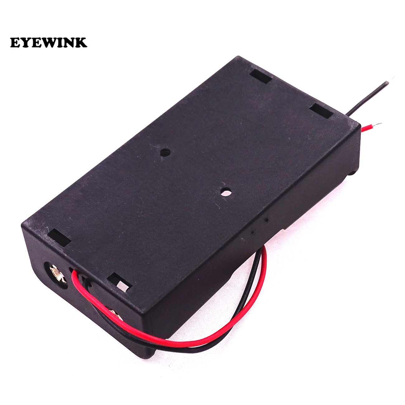 18650 Battery Case Storage Box Case Plastic Holder With Wire Leads for 2 x 18650 Batteries Soldering