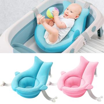 Baby Shower Portable Air Cushion Bed Infant Baby Bath Pad Non-Slip Bathtub Mat for Newborn Shower Safety Seat Support