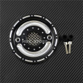 MACTIONS Pulley Cover With Mesh Countershaft Front Pulley Cap Black Chrome For Harley Sportster XL 2004 - 2015 2016 2017 2018