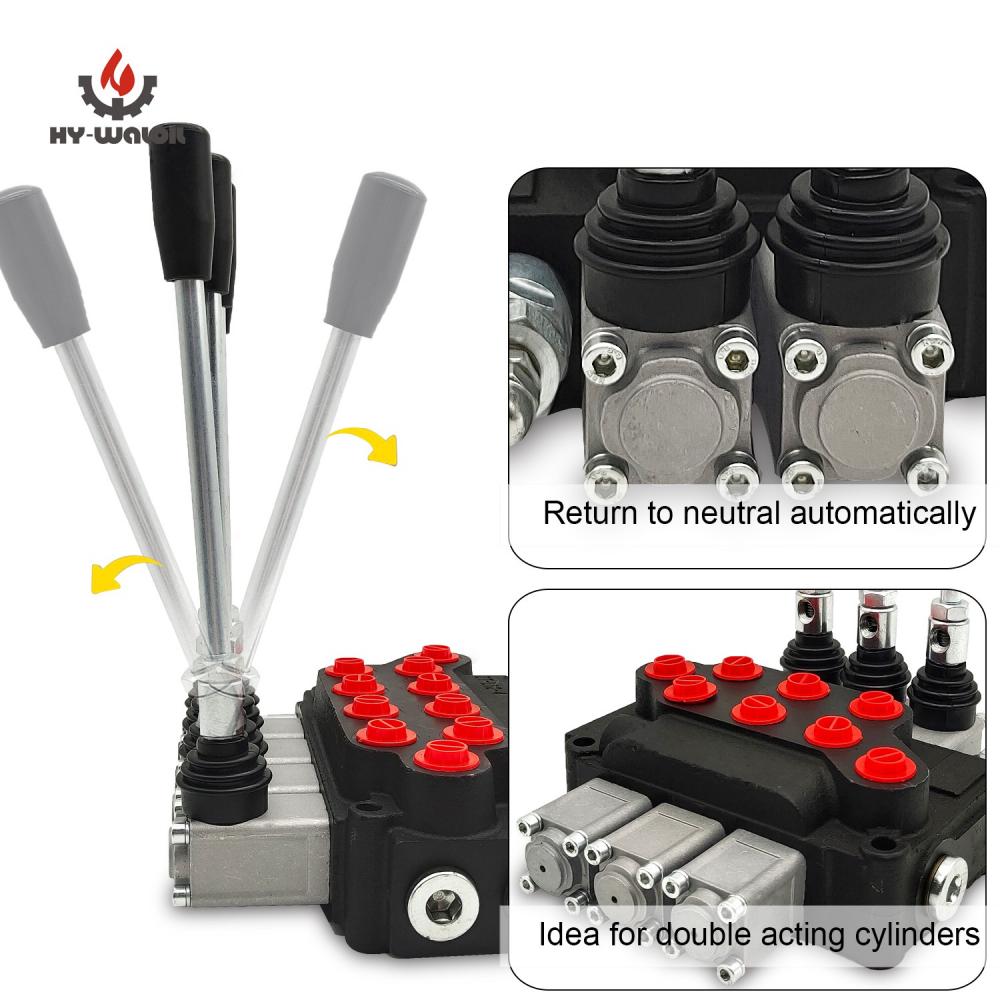 Dcv40 4 Spools Hydraulic Valve