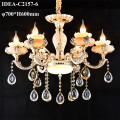 glass chandelier pendant lamp crystal candle light