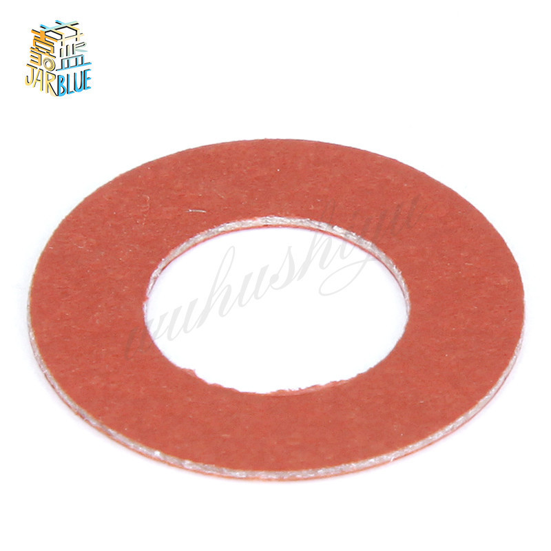 200Pcs M2 M2.5 M3 M3.5 Steel Flat Pad Insulation Washers Red Paper Meson Gasket Spacer Insulating Spacers