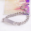 2015 Custom Silver Metal Bracelet Stainless Steel Fashion Jewelry For Women