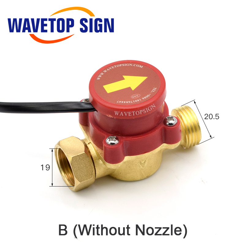 Water Flow Sensor Switch Sensor A B Pressure Controller Automatic Circulation Pump Thread Connector Protect CO2 Laser Tube