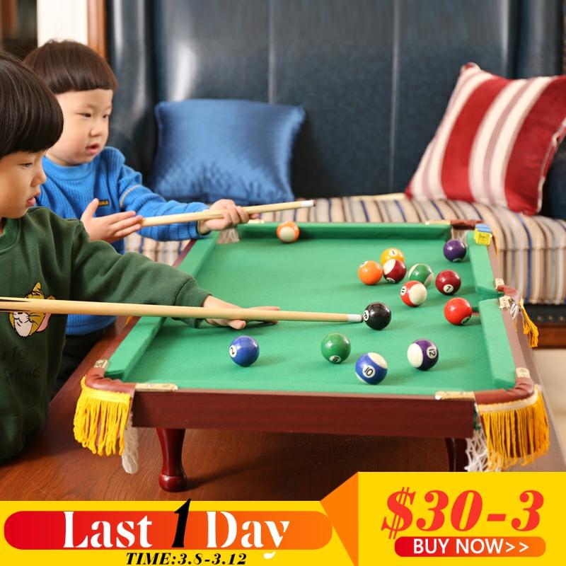 Mini Tabletop Ball Billiards Kids Home Billiard Game Snooker Tables Foldable Pool Cue Game Stick Ball Game Toy Children Kid Gift