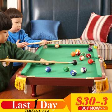 Mini Tabletop Ball Billiards Kids Home Billiard Game Snooker Tables Foldable Pool Cue Game Stick Ball Game Toy Children Kid Gift