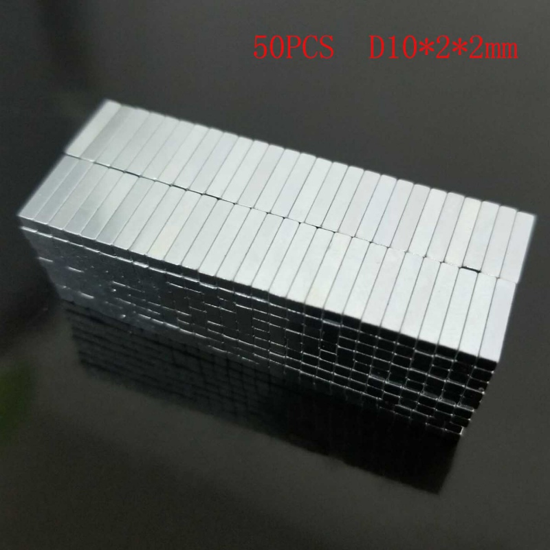 New 50Pcs D10*2*2mm Magnetic Materials Neodymium Magnet Mini Small Block Square Magnet #1#24