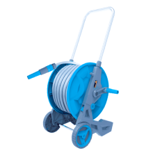 Garden Hose Reel cart1/2" 10-30m, Aluminium Construction, Light, Convenient Transport and Storage of The Hose, Prevents Twisting