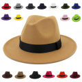 fedora hats classic Vintage Hats women winter hat autumn outdoor casual Felt hat men solid color fascinator caps men women hats