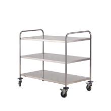 Round Tube Three Layer Dining Trolley