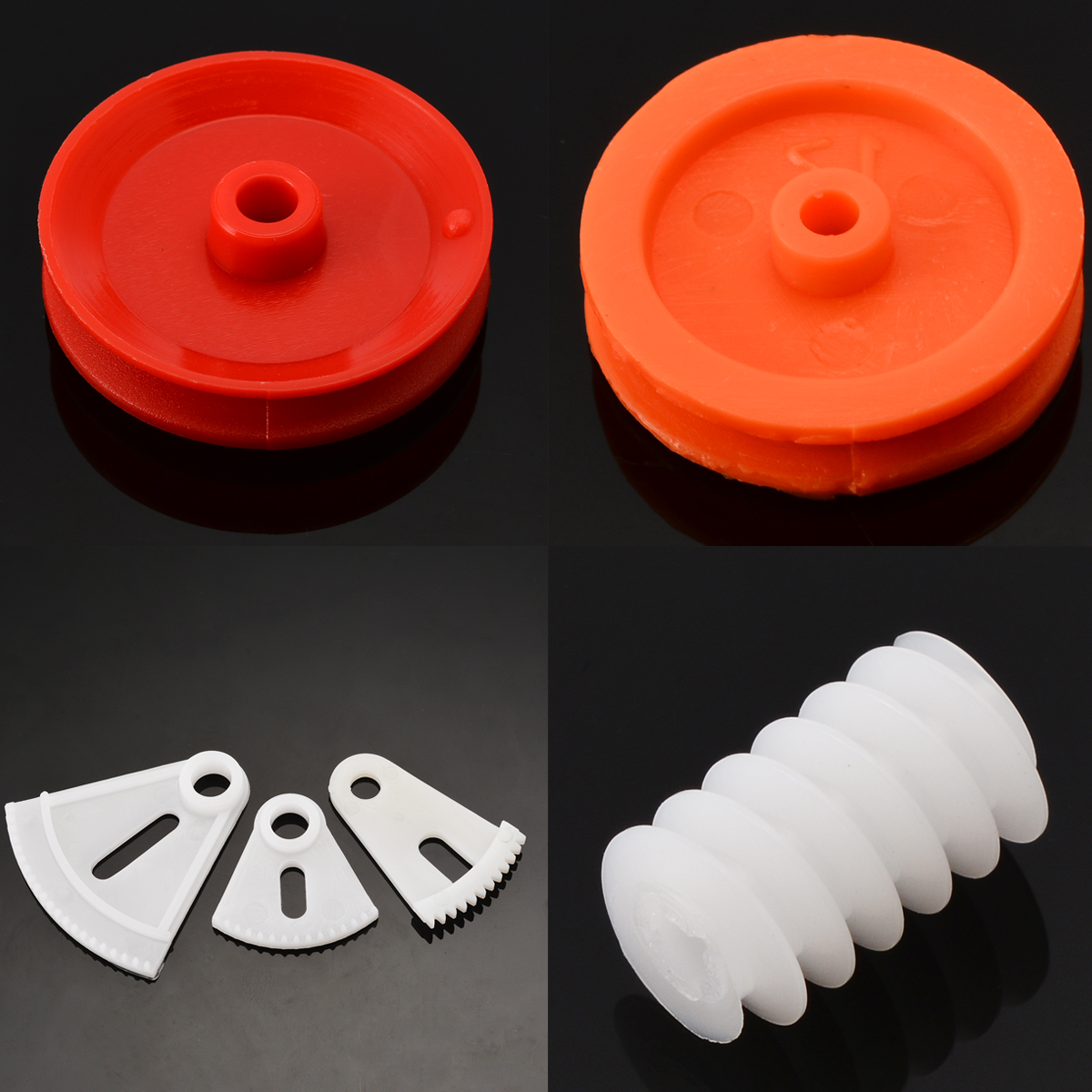 Mayitr 81pcs/set Plastic Gear Wheel Assorted Kit For Toy Car Robot Shaft Model Crafts Different Type Mini Gear Toothed Wheels