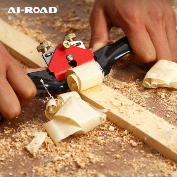 AI-ROAD Adjustable Plane Spokeshave Woodworking Hand Planer Trimming Tools 9 Inch Wood Hand Cutting Edge Chisel Tool with Screw